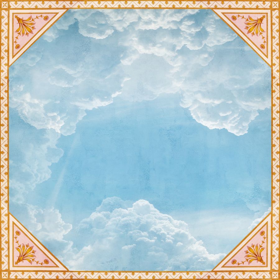 Картина на холсте облака на потолок, арт hd0868201