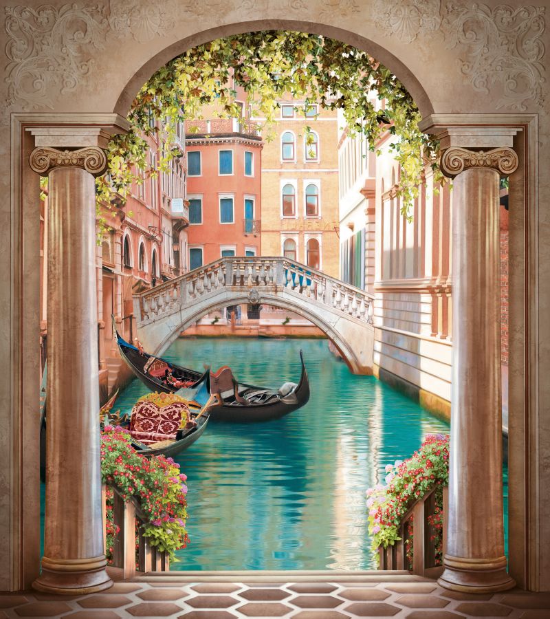Картина на холсте Красивая Венеция, арт hd0870601
