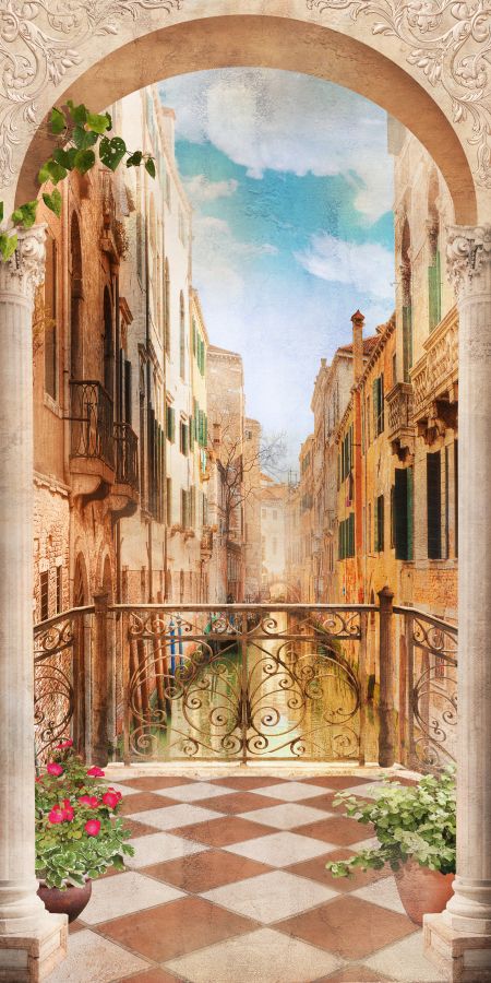 Картина на холсте Здания Венеции, арт hd0882101