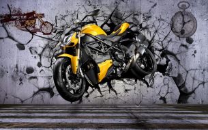 Фотообои Мотоцикл 3D