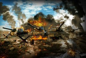 Фреска Танковая атака