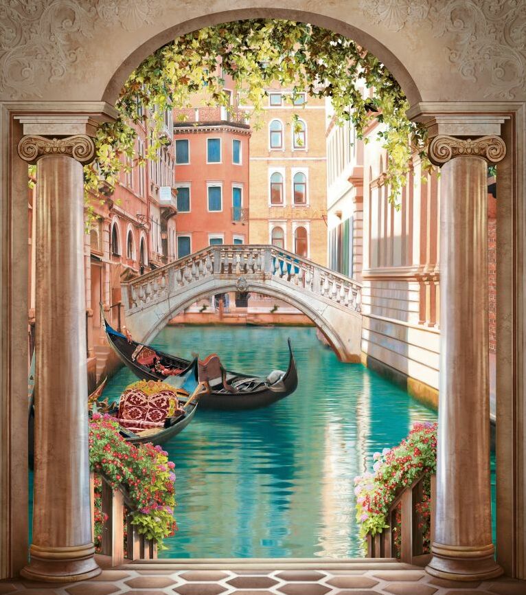 Картина на холсте Красивая Венеция, арт hd0870601