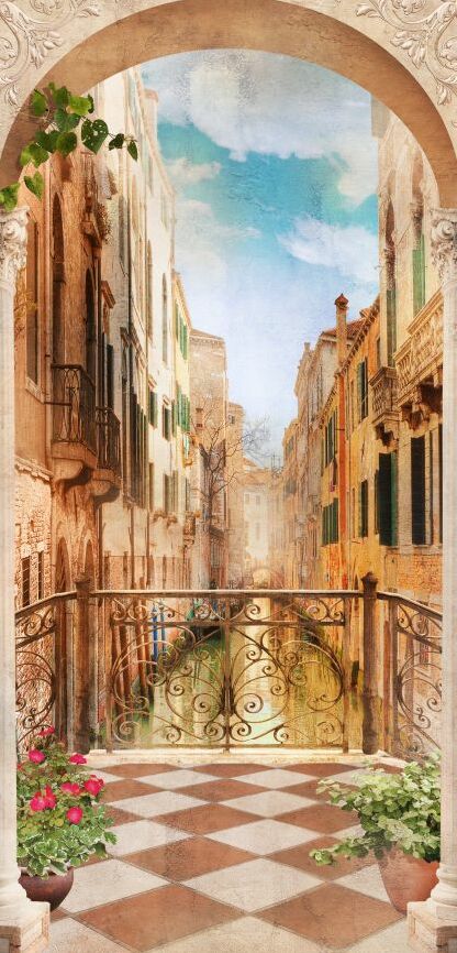 Картина на холсте Здания Венеции, арт hd0882101