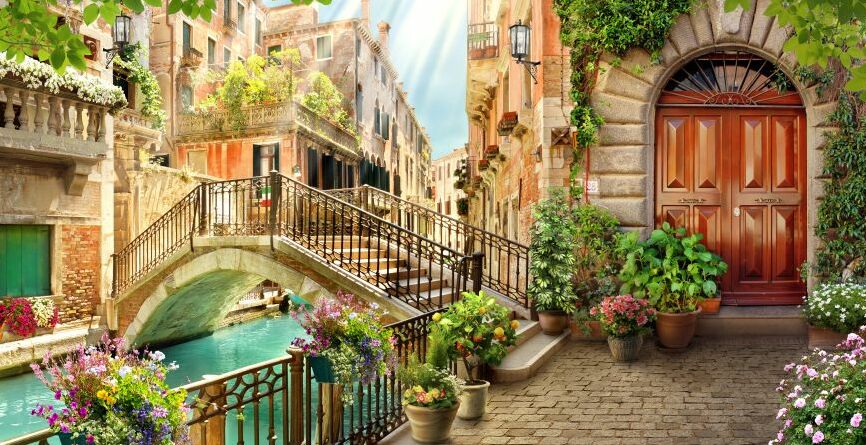 Картина на холсте улица в Венеции, арт hd0898901