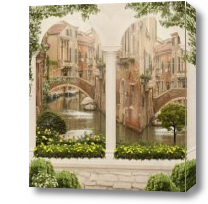 Картина Вид на Венецию через белые арки