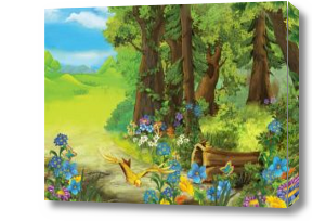 Картина Летний сказочный лес