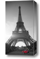 Картина Эйфелева башня черно белая